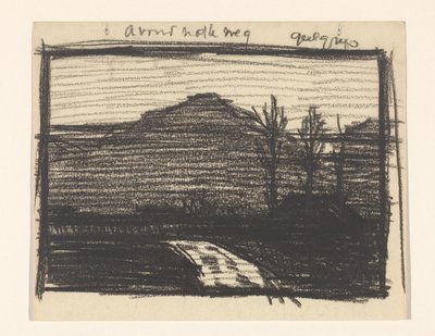 Paisaje con árboles y carretera de Julie de Graag