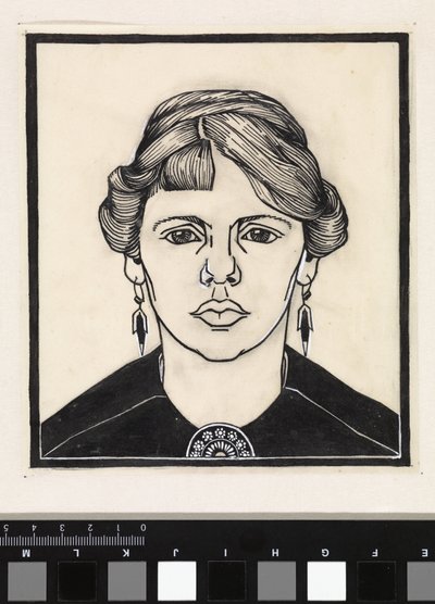 Retrato de una mujer, de frente de Julie de Graag