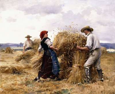 Apilando heno de Julien Dupre