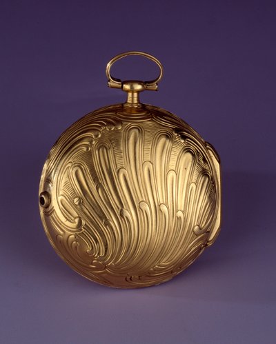Reloj de oro en concha rocaille de Julien Le Roy