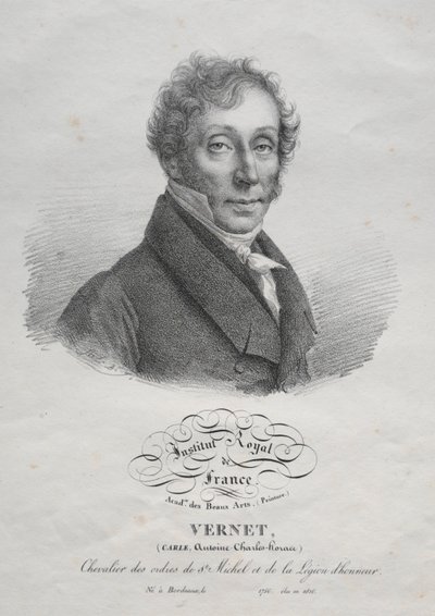 Carl Vernet, c. 1825 de Julien Leopold Boilly