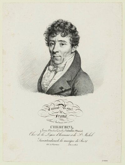 Cherubini, (Louis, Charles, Zénobi, Salvador, Marie) de Julien Leopold Boilly