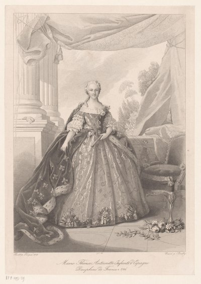 Retrato de María Teresa van Bourbon Marie Thérèse Antoinette Infanta de España (título sobre objeto) de Julien Leopold Boilly