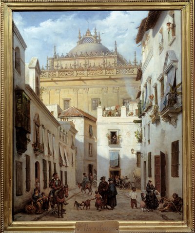 Vista de Sevilla. Pintura de Julien Leopold Boilly de Julien Leopold Boilly