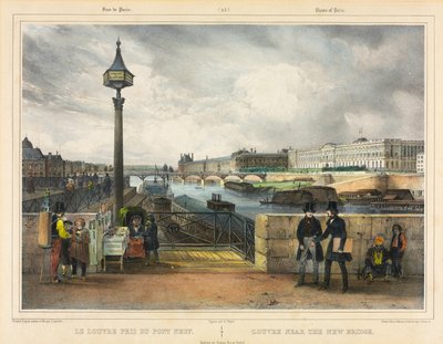 El Louvre cerca del Puente Nuevo de Julien Louis Jacottet