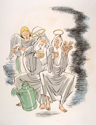 Ilustración humorística del vino 1946.Ilustración de Julien Pavil de Julien Pavil