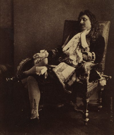 Sr. Leroux en el papel de Alceste en Le Misanthrope, mediados de 1850 de Julien Vallou de Villeneuve