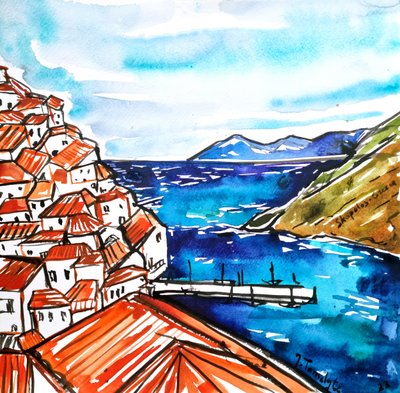 Un animado pueblo costero griego de Julija Belickienė