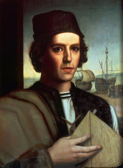 Retrato ideal de Vicente Yáñez Pinzón – Capitán de la carabela La Niña – 1956 de Julio Garcia Condoy