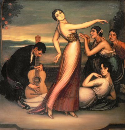 Una alegoría de la felicidad de Julio Romero de Torres