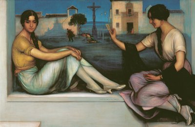 Fortune-telling - Romero de Torres, Julio (1874-1930) - 1922 - Oil on canvas - 106x163 - Museo Carmen Thyssen, Malaga de Julio Romero de Torres