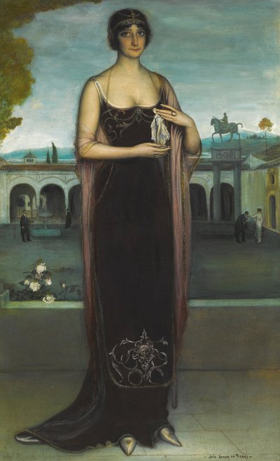 Retrato de Adela Carboné 1890-1960, c. 1911 de Julio Romero de Torres