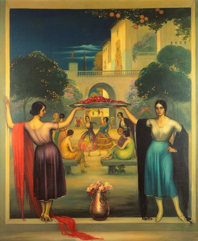 Primavera Primavera, c.1915 (óleo sobre panel) de Julio Romero de Torres
