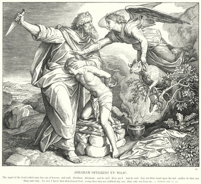 Abraham Ofreciendo a Isaac de Julius (after) Schnorr von Carolsfeld