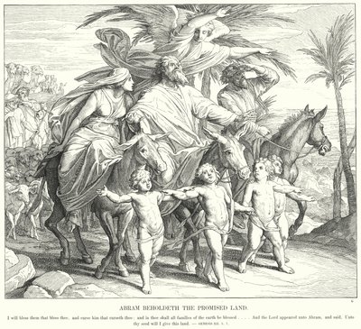 Abram Contempla la Tierra Prometida de Julius (after) Schnorr von Carolsfeld