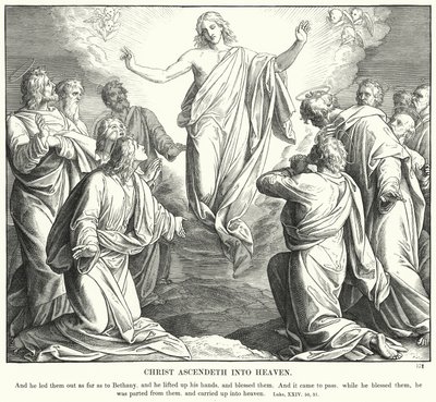 Cristo Asciende al Cielo (grabado) de Julius (after) Schnorr von Carolsfeld
