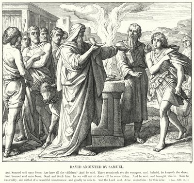 David Ungido por Samuel de Julius (after) Schnorr von Carolsfeld