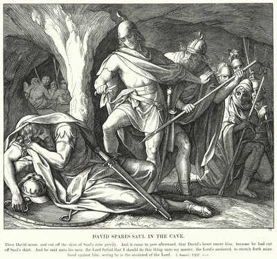 David Perdona a Saúl en la Cueva de Julius (after) Schnorr von Carolsfeld