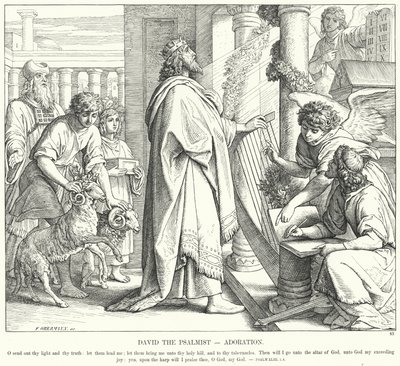 David el Salmista, Adoración de Julius (after) Schnorr von Carolsfeld