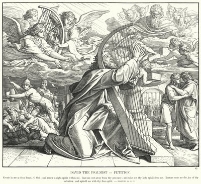 David el Salmista, Petición de Julius (after) Schnorr von Carolsfeld