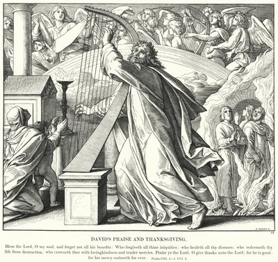 La Alabanza y Acción de Gracias de David de Julius (after) Schnorr von Carolsfeld
