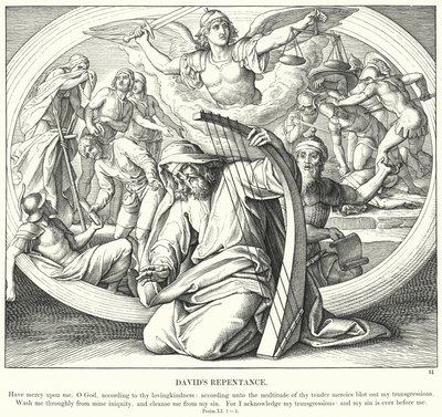 El Arrepentimiento de David de Julius (after) Schnorr von Carolsfeld