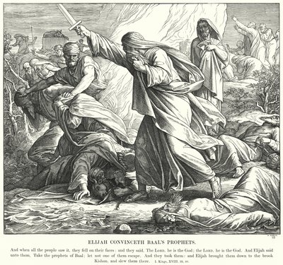 Elías Convence a los Profetas de Baal de Julius (after) Schnorr von Carolsfeld