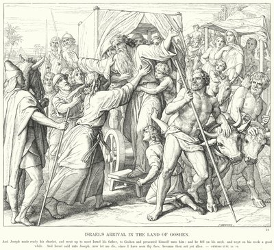 La Llegada de Israel a la Tierra de Gosén de Julius (after) Schnorr von Carolsfeld