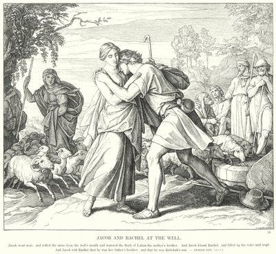 Jacob y Raquel en el Pozo de Julius (after) Schnorr von Carolsfeld