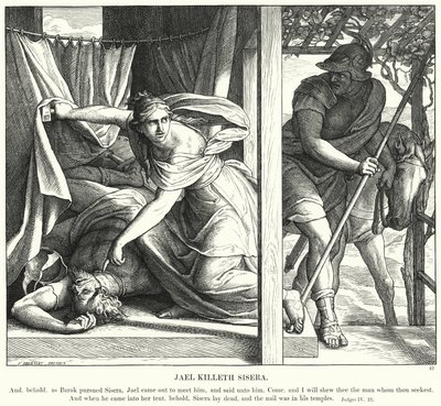 Jael Mata a Sísara de Julius (after) Schnorr von Carolsfeld