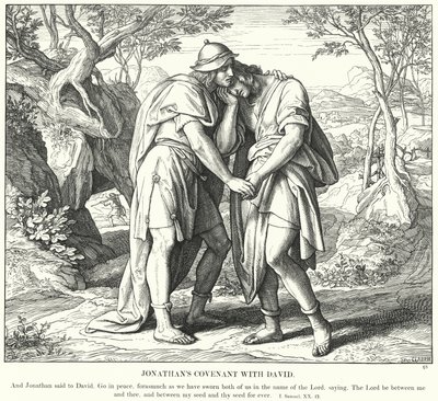 El Pacto de Jonatán con David de Julius (after) Schnorr von Carolsfeld