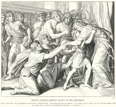 José se Da a Conocer a sus Hermanos de Julius (after) Schnorr von Carolsfeld