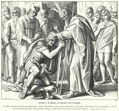 Josué Nombrado Sucesor de Moisés de Julius (after) Schnorr von Carolsfeld