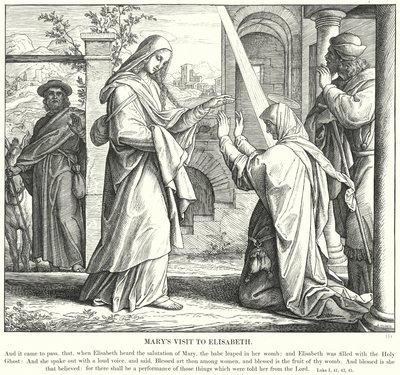 La Visita de María a Isabel de Julius (after) Schnorr von Carolsfeld
