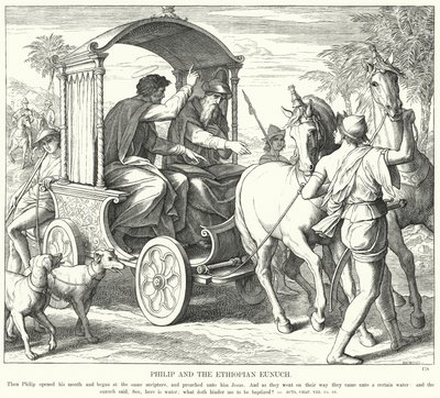 Felipe y el Eunuco Etíope de Julius (after) Schnorr von Carolsfeld