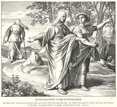 Rut Siguiendo a Noemí a Belén de Julius (after) Schnorr von Carolsfeld
