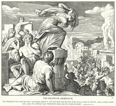 La Muerte de Abimelec de Julius (after) Schnorr von Carolsfeld