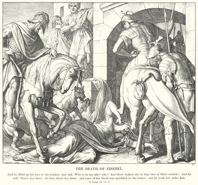 La Muerte de Jezabel de Julius (after) Schnorr von Carolsfeld
