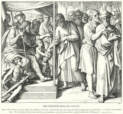La Distribución de Canaán de Julius (after) Schnorr von Carolsfeld