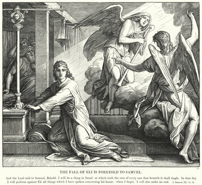 La Caída de Elí es Predicha a Samuel de Julius (after) Schnorr von Carolsfeld