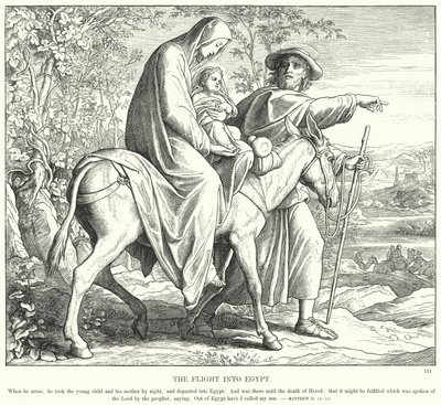 La Huida a Egipto de Julius (after) Schnorr von Carolsfeld