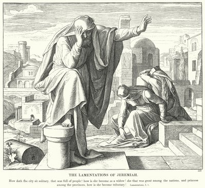 Las Lamentaciones de Jeremías de Julius (after) Schnorr von Carolsfeld