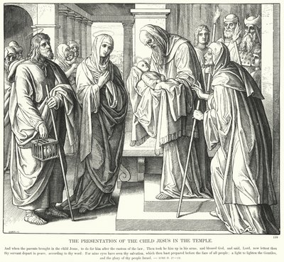 La Presentación del Niño Jesús en el Templo de Julius (after) Schnorr von Carolsfeld