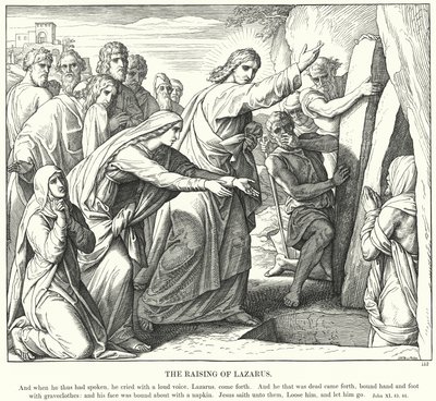 La Resurrección de Lázaro de Julius (after) Schnorr von Carolsfeld
