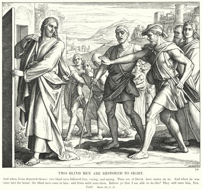 Dos Ciegos Recuperan la Vista de Julius (after) Schnorr von Carolsfeld