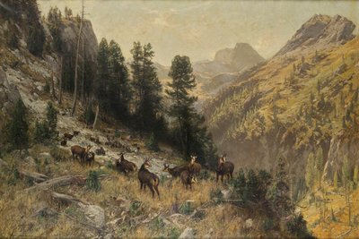 Otoño en la alta montaña de Julius Arthur Thiele