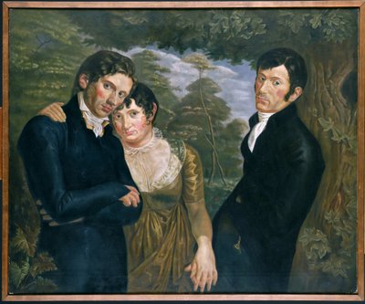 Copia de Nosotros tres por Philipp Otto Runge de Julius August Friedrich Theodor von Ehren