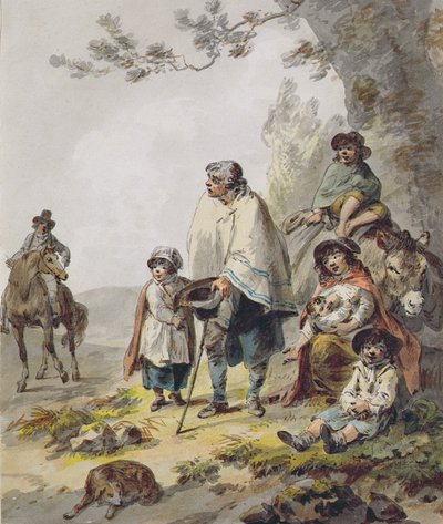 Una Familia Gitana de Julius Caesar Ibbetson