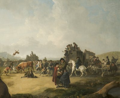Acoso de Toros de Julius Caesar Ibbetson