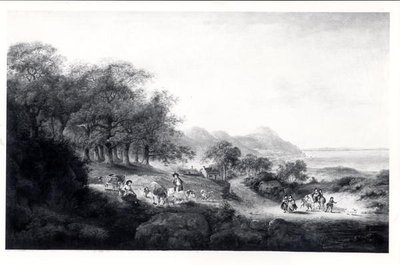 Vista distante de Anglesea de Julius Caesar Ibbetson